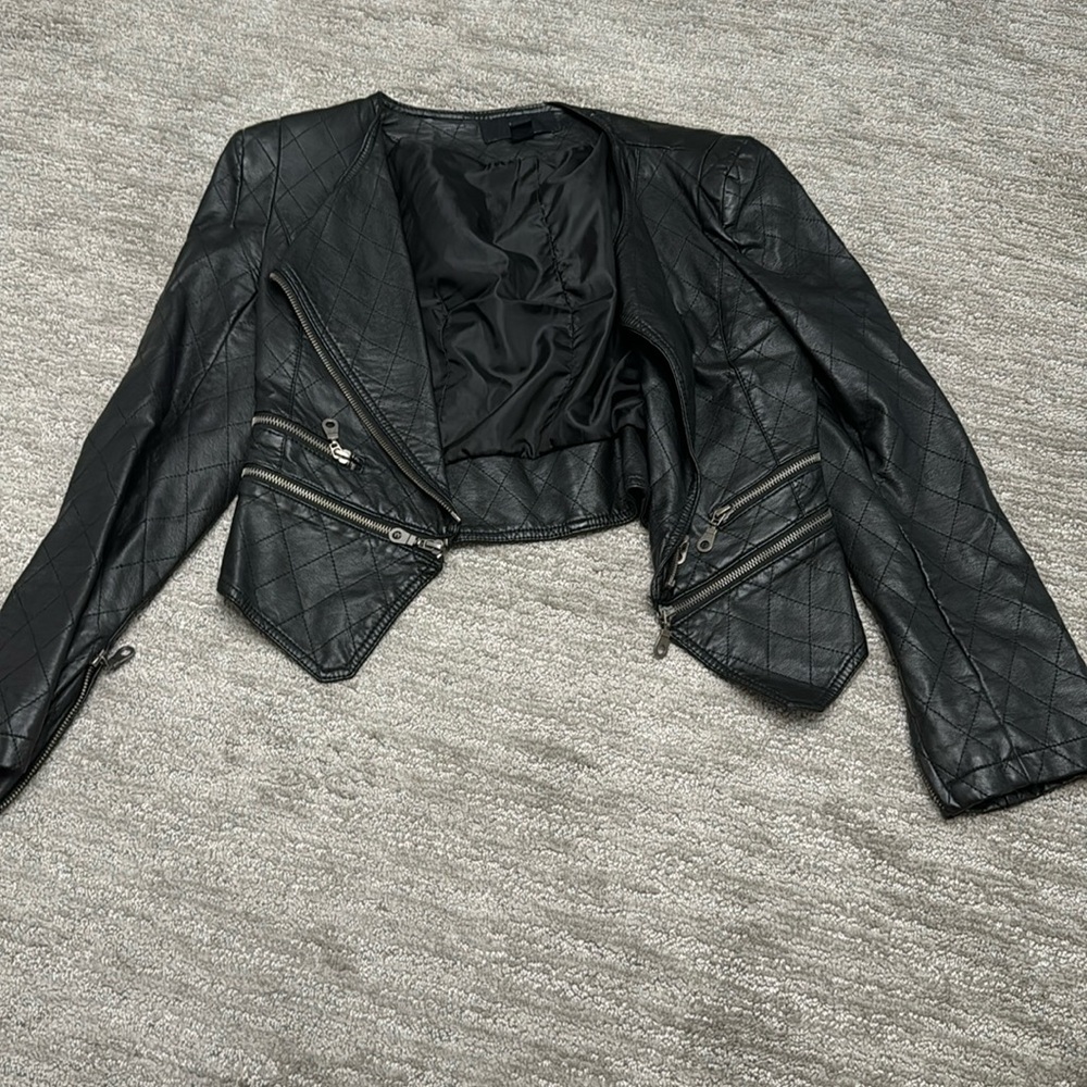 Forever 21 Vegan Leather Moto Jacket